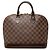 Louis Vuitton Brown Damier Ebene Alma PM Marrone