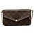 Pochette Félicie Louis Vuitton Brown Monogram Pochette Felicie Marrone