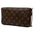 Pochette Félicie Louis Vuitton Brown Monogram Pochette Felicie Marrone - vista 2
