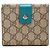 Cartera compacta Gucci Beige GG Supreme