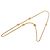 Autre Marque Collana a catena a corda Dior Gold placcata oro CD Station D'oro