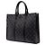 Louis Vuitton Black Monogram Eclipse Sac Plat Horizontal Zipper Preto - vista 2