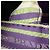 Borsa Tote Prada Small in tela Canapa a righe viola con logo Porpora - vista 11