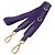 Borsa Tote Prada Small in tela Canapa a righe viola con logo Porpora - vista 16