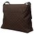 Borsa a tracolla Gucci in nylon GG marrone Marrone scuro - vista 2