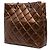 Borsa Chanel Reissue 2.55 in pelle di vitello invecchiata metallizzata matelassé marrone Bronzo - vista 2