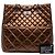 Borsa Chanel Reissue 2.55 in pelle di vitello invecchiata metallizzata matelassé marrone Bronzo - vista 7