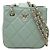 Chanel Mini CC Quilted Lambskin Chain Crossbody Verde