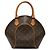Louis Vuitton Brown Monogram Ellipse PM Castaño