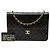 Chanel Black Medium CC Quilted Lambskin Single Flap Schwarz - Ansicht 7