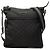 Borsa a tracolla Gucci in nylon GG nero con Web