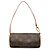 Louis Vuitton Brown Monogram Papillon Pochette Castaño