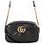 Gucci Borsa a tracolla GG Marmont Matelassé in pelle di vitello nera Small Nero