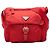 Bolsa Messenger Prada Red Tessuto Zip Buckle Vermelho