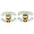 Chanel Green CC Resin Clip-On Ohrringe Grün - Ansicht 2