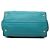 Sac cabas convertible ouvert Prada Blue Vitello Daino Bleu Turquoise - vue 3