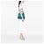 Sac cabas convertible ouvert Prada Blue Vitello Daino Bleu Turquoise - vue 6