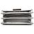 Chanel Silver Quilted Metallic Goatskin North South Boy Flap Argento - vista 3