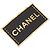 Spilla Chanel con placca logo in pelle e placcata oro D'oro - vista 9