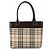 Burberry Nova Check Handtasche Beige Dunkelbraun - Ansicht 2