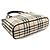Burberry Nova Check Handtasche Beige Dunkelbraun - Ansicht 4