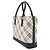 Borsa Burberry Nova Check Nero Beige - vista 4