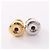 Pendientes Christian Dior CD Logo Plata Blanco Dorado - vista 6