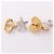 Pendientes Christian Dior CD Logo Plata Blanco Dorado - vista 7