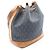 Yves Saint Laurent Saint Laurent Paris Le Monogram Bucket Bag Marrone Blu navy - vista 2