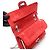 Borsa a tracolla Chanel 2.55 Matelassé Mademoiselle con catena Argento Rosso - vista 11