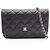 Chanel Matelassé Schultertasche Schwarz