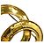 Spilla vintage Chanel Coco Mark placcata in oro D'oro - vista 3