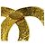 Spilla vintage Chanel Coco Mark placcata in oro D'oro - vista 4