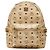 MCM Visetos Logogram Rucksack mit Nieten Beige