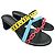 Hermès Multicolor Chain Heeled Sandals Black Red Yellow Light blue