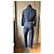 Completo in Denim Christian Dior con Giacca e Pantaloni Marrone Blu - vista 5