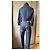 Completo in Denim Christian Dior con Giacca e Pantaloni Marrone Blu - vista 6