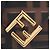 Portafoglio tri-fold FF Diamond Fendi Marrone Nero - vista 6
