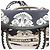 Christian Dior Dior LADY D-LITE Cornelie 2-Way Handtasche Medium Weiß Marineblau - Ansicht 10