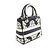 Christian Dior Dior LADY D-LITE Cornelie 2-Way Handtasche Medium Weiß Marineblau - Ansicht 2