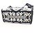 Christian Dior Dior LADY D-LITE Cornelie 2-Way Handtasche Medium Weiß Marineblau - Ansicht 6
