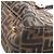 Borsa Tote Fendi Zucca Marrone e Nera Pelle e Tela Nero - vista 11