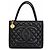 Chanel Medaillon Gesteppte Tote Bag Schwarz Kaviarleder
