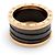 ANELLO BULGARI B ZERO 1 345853 ORO ROSA 18K 9.6GR & CERAMICA NERA T52 Nero - vista 4
