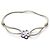BRACCIALE DINH VAN CORDON FLEUR BUBBLES ORO BIANCO 18K 1.6GR + 5 CORDINI Argento
