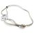 BRACCIALE DINH VAN CORDON FLEUR BUBBLES ORO BIANCO 18K 1.6GR + 5 CORDINI Argento - vista 3