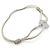 BRACCIALE DINH VAN CORDON FLEUR BUBBLES ORO BIANCO 18K 1.6GR + 5 CORDINI Argento - vista 5