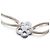 BRACCIALE DINH VAN CORDON FLEUR BUBBLES ORO BIANCO 18K 1.6GR + 5 CORDINI Argento - vista 7