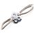 BRACCIALE DINH VAN CORDON FLEUR BUBBLES ORO BIANCO 18K 1.6GR + 5 CORDINI Argento - vista 8