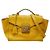 Prada Sound Lock Handtasche Gelb
